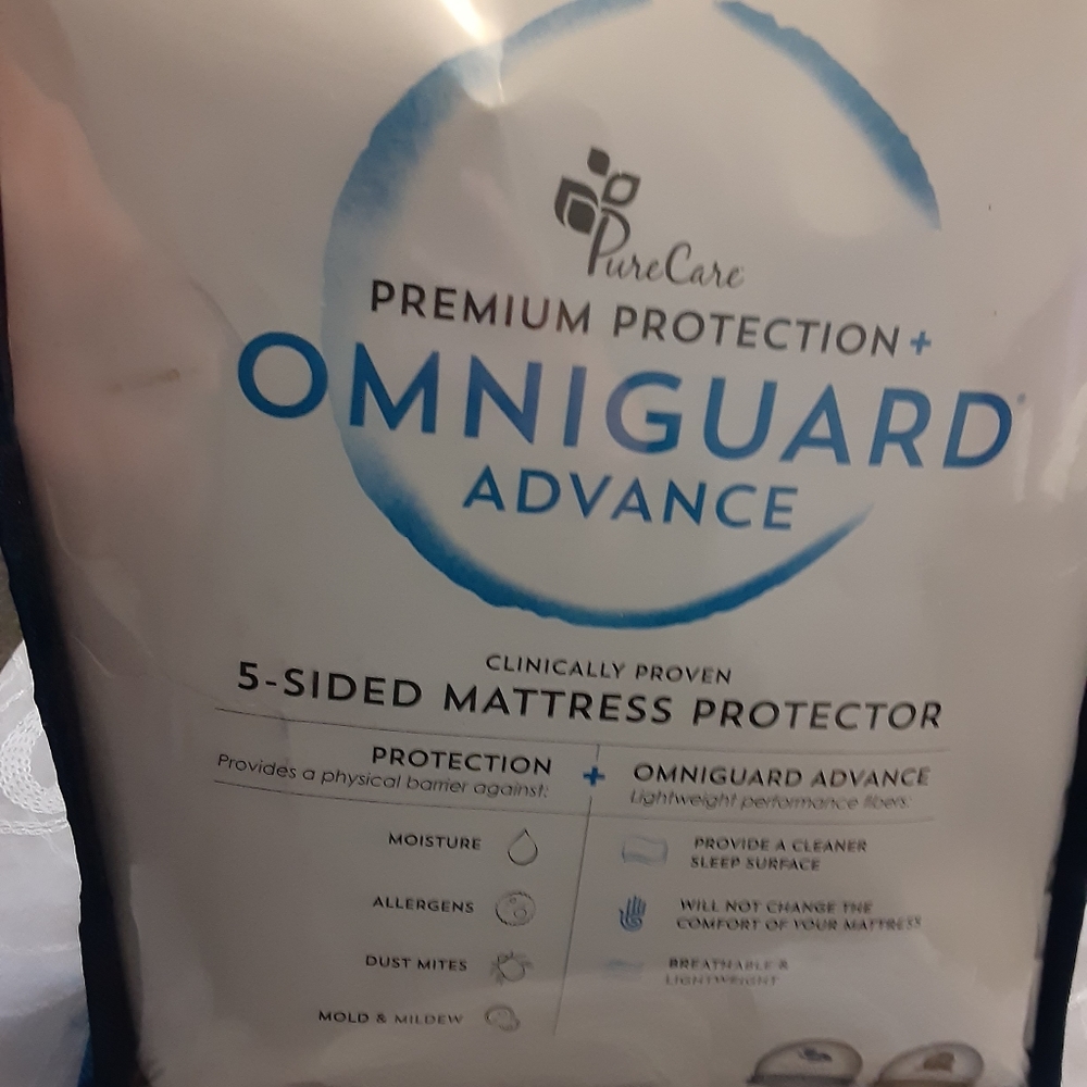 PureCare Premium Protection OMNIGUARD ADVANCE 5 Sided Mattress Protector TwinXL